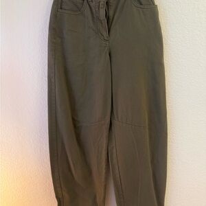 Aritzia Sunday Best Olive Trousers